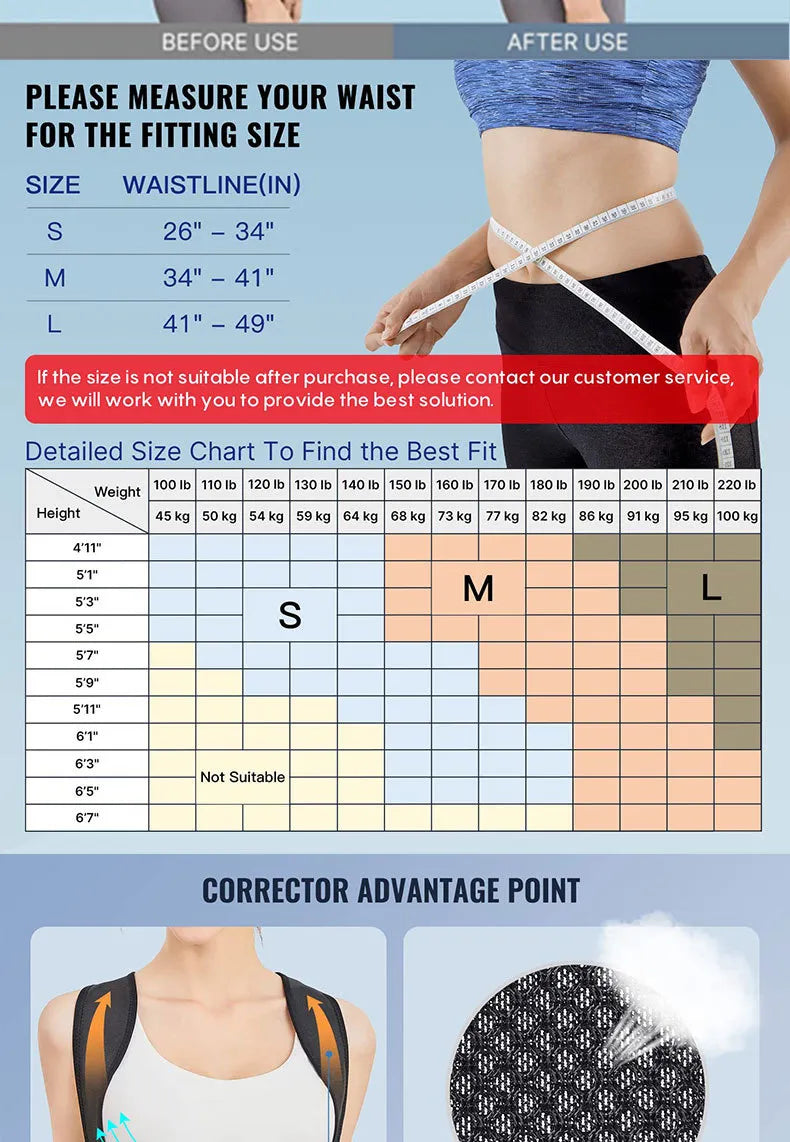 posture corrector for straight back
