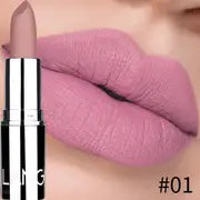 8-Color Velvet Matte Lipsticks - Waterproof & Moisturizing