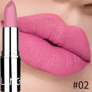 8-Color Velvet Matte Lipsticks - Waterproof & Moisturizing